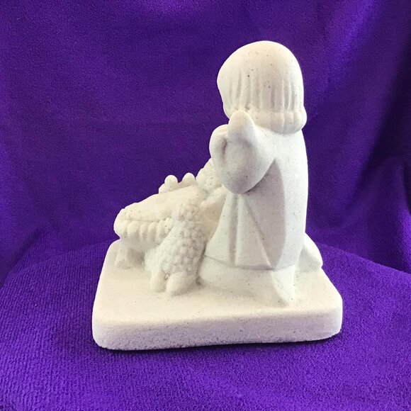 Marbell Stone Art Nativity Figurine Made in Belgium Baby Jesus Christmas - Picture 4 of 13